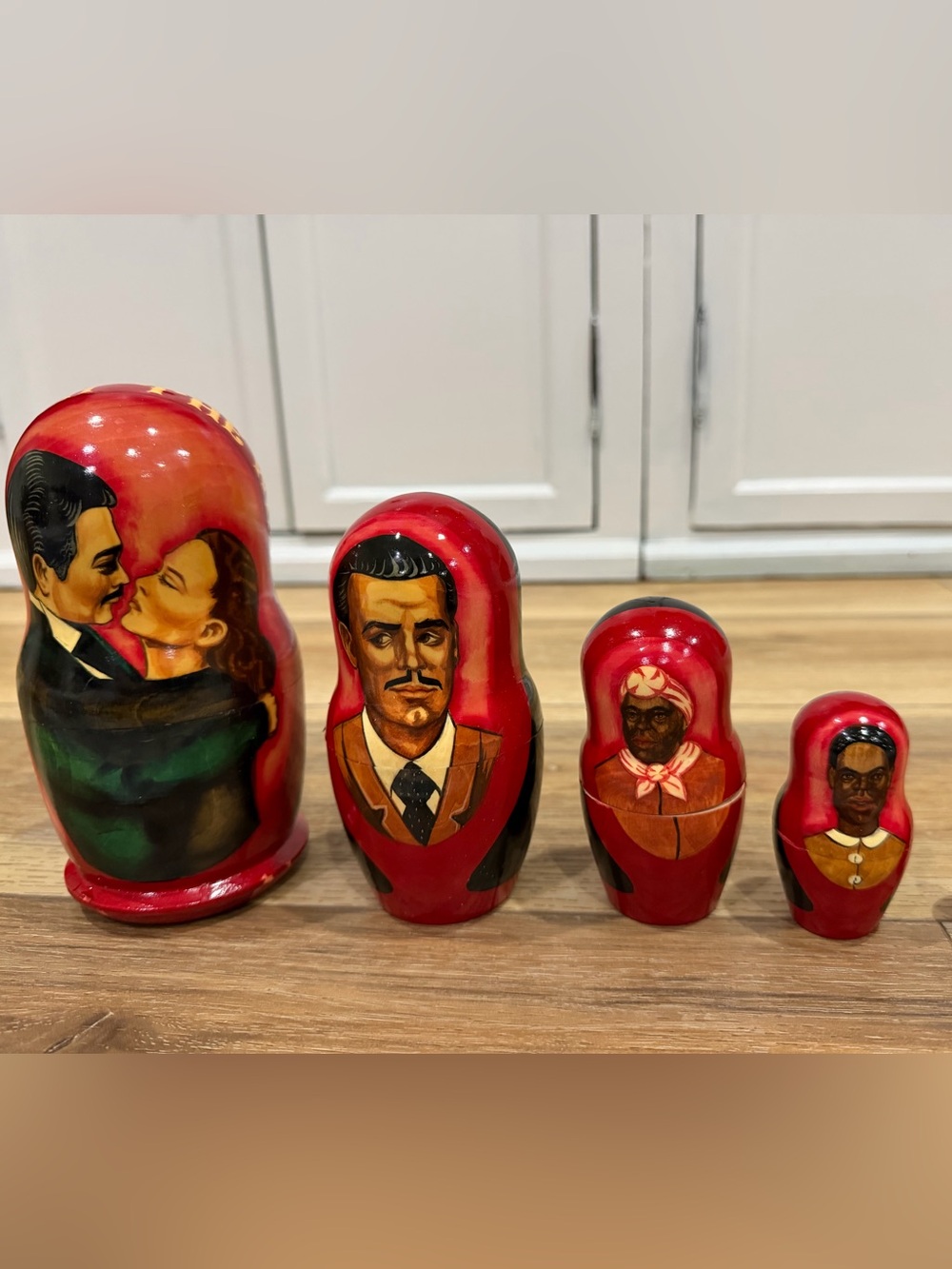 Gone with the Wind GWTW Hand-Painted Russian Nesting Doll Scarlett Memorabilia